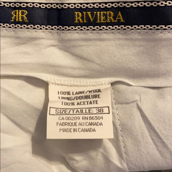 Grey Riviera Wool pleated Slacks - Picture 3 of 3